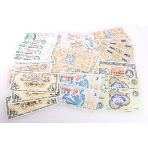 684 - BANK OF SCOTLAND twenty pound £20 2000, four five pound £5 banknotes 1962 x2, 1963, 1965, 1969 x2 an... 