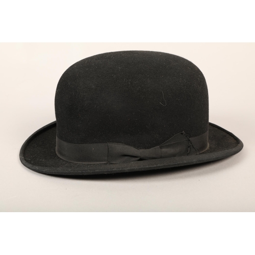 323 - Two men's fedoras & bowler hat.