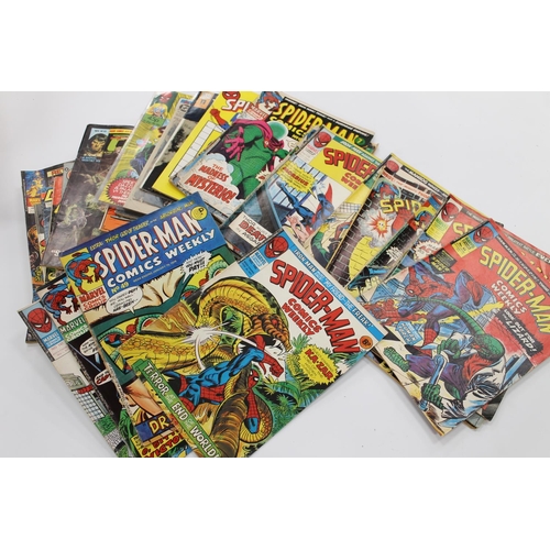 457 - Vintage comics to include Spiderman, Doom, Hellblazer, Eddy Current, Conan, Power Man, Star Wars Wee... 