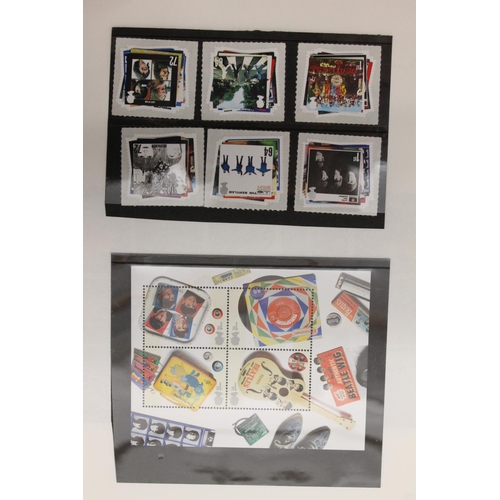 546 - GREAT BRITAIN GB mint stamps including The Beatles etc. spanning 2007-2010, estimate FV>£40... 