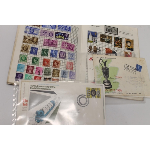 548 - Well ordered collection of stamps held across four albums including an album of mixed world used 20t... 