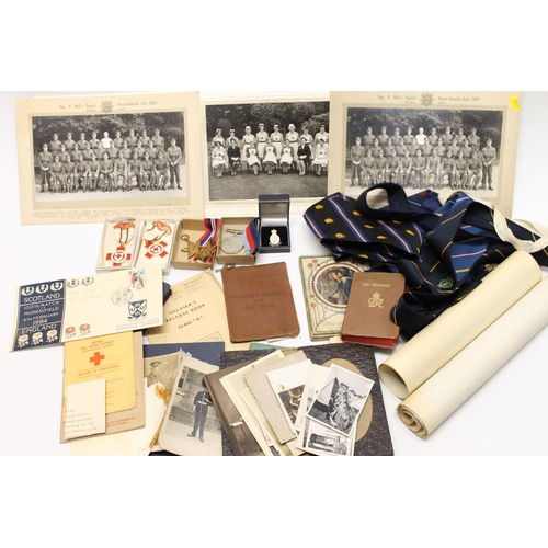 794 - British Red Cross Society medals and ephemera of Elsie E Hardie of Galashiels to include two profici... 