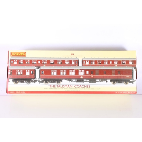 250 - Hornby OO gauge model railways R4252 The Talisman Coach Pack with Talisman coaches E15698, E15699 an... 