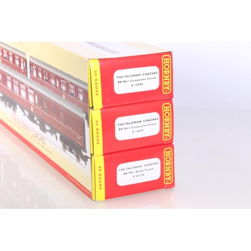 250 - Hornby OO gauge model railways R4252 The Talisman Coach Pack with Talisman coaches E15698, E15699 an... 