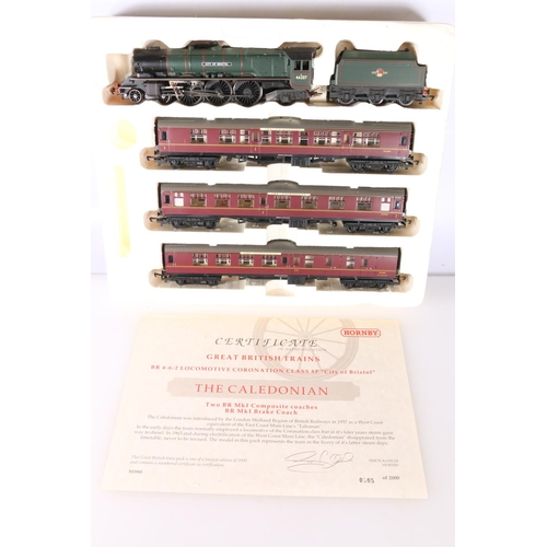 275 - Hornby OO gauge model railway R2112  The Caledonian limited edition train pack with 4-6-2 City ... 