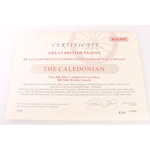 275 - Hornby OO gauge model railway R2112  The Caledonian limited edition train pack with 4-6-2 City ... 