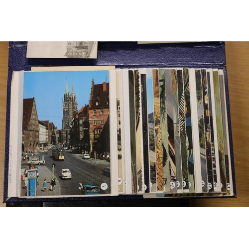 434 - Large collection of postcards to include an album of cards from the Wirral, another of Perth, an alb... 