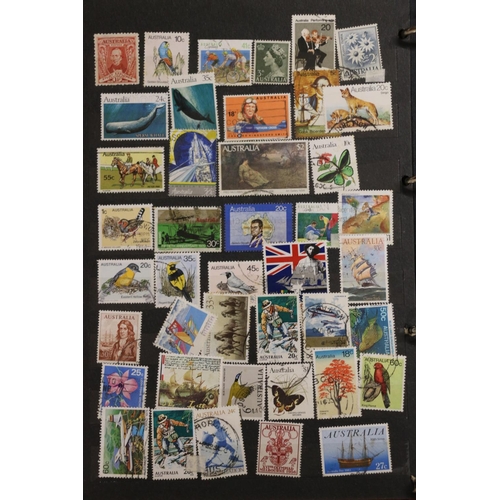 521 - Stamp collection held across six albums to include two leatherette albums in slip cases Canadian min... 