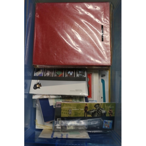 530 - Stamp collection held in two albums of used world 20th century, GB mint stamp presentation packs FV~... 