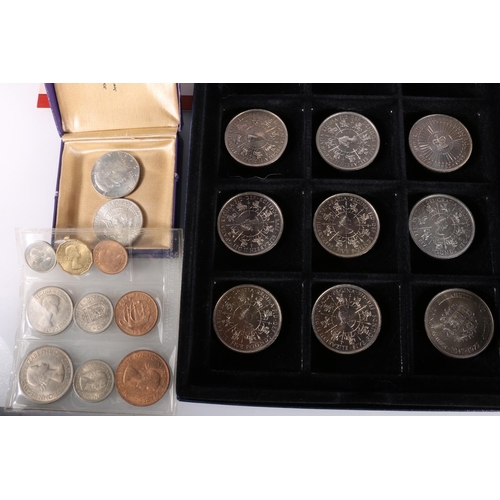 656 - Collection of coins to include two Coinage of Great Britain and Northern Ireland 1970 BU sets, UK &p... 