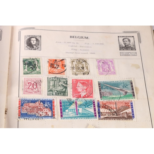 534 - Stamp collection held in three albums and loose, mostly 20th century used stamps, some covers, also ... 