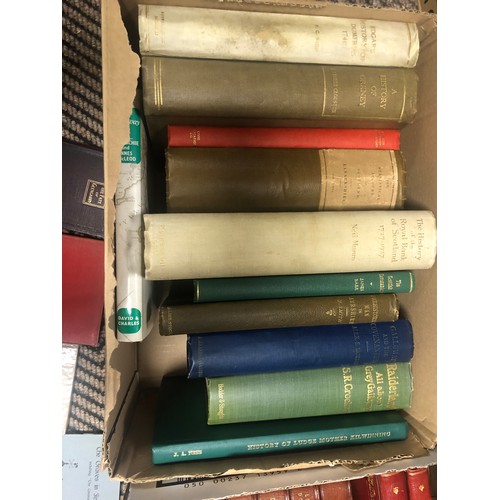 332 - Various books including books about the history of Dumfries, Orkney, etc.