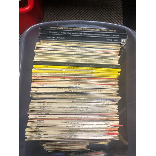 346 - Two boxes of assorted LPs, classical music, etc.