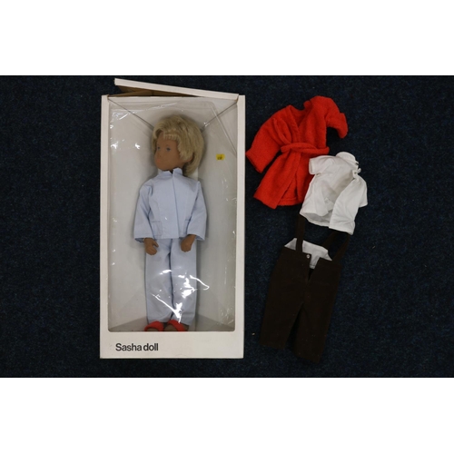 269 - Sasha doll 5103 Gregor wearing light blue pyjamas, boxed.