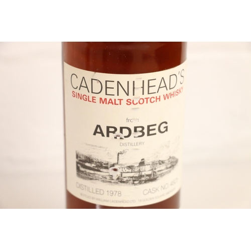 314 - ARDBEG 1978 single cask Islay single malt Scotch whisky, from cask number 4825, bottled by Cadenhead... 