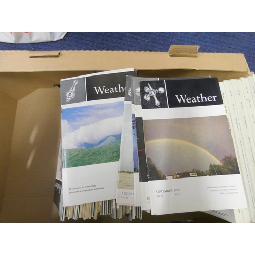 473 - Box of meteorological study books.