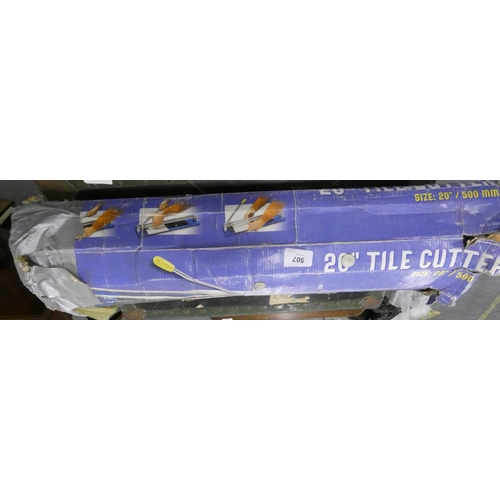 507 - Large 20 inch hand tile cutter.