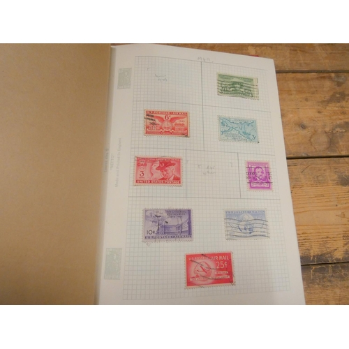 8 - Two albums of stamps to include Channel Islands Jersey, Gurnsey, United States.