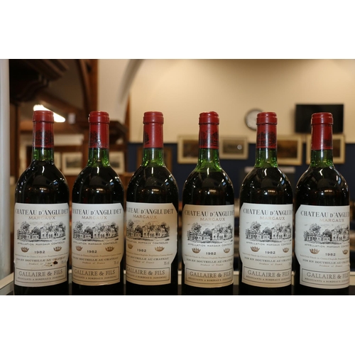 359 - Case of CHATEAU D'ANGLUDET 1982 Margaux Cantenac 75cl no abv. stated, OWC original wood crate. (12)