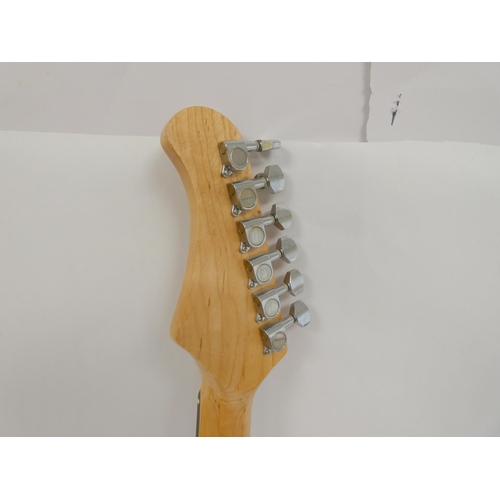 134 - Legacy six string electric guitar, 100cm in length.