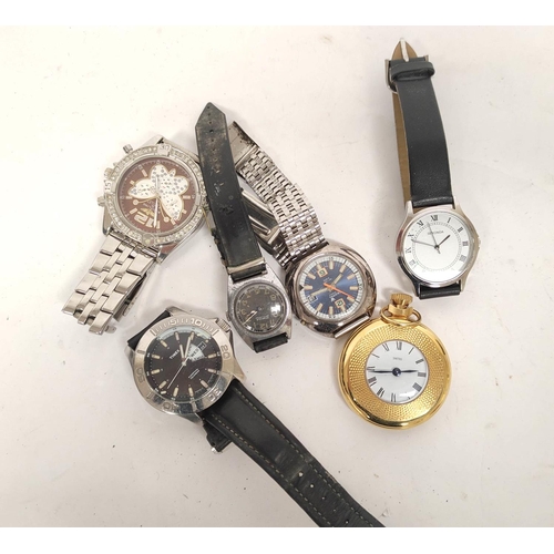 109 - Collection of vintage and modern watches to include a Smiths 1970s pocket watch, Cronel 17 jewels Je... 