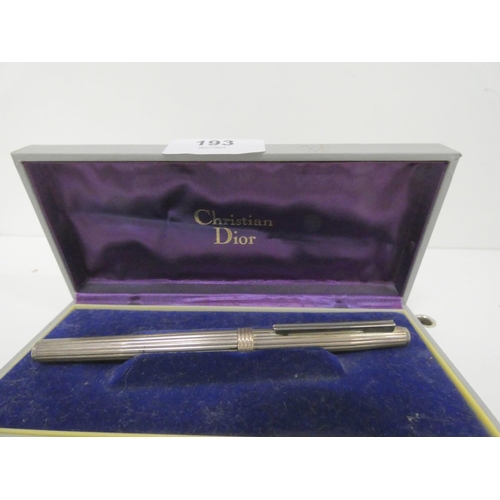 193 - Christian Dior pen, boxed