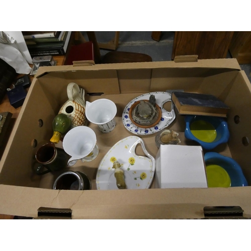 406 - Box of various crockery etc. 