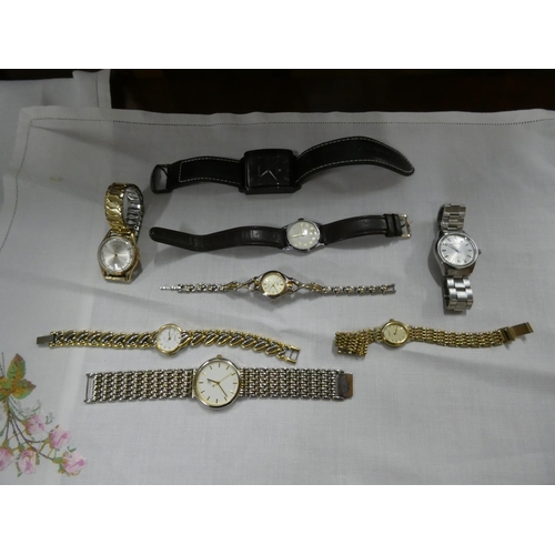 408 - Bag of various watches including Rotary, Seiko, Timex etc.