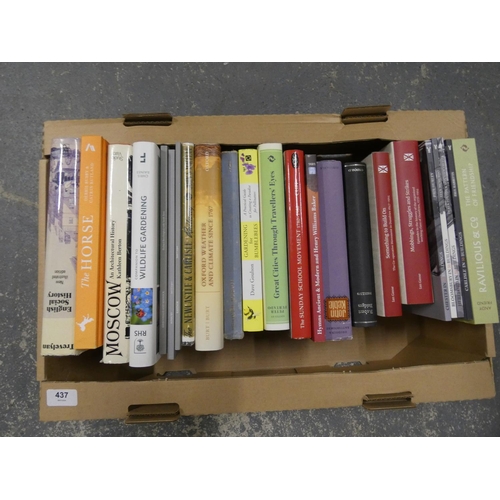 437 - Large box of modern books