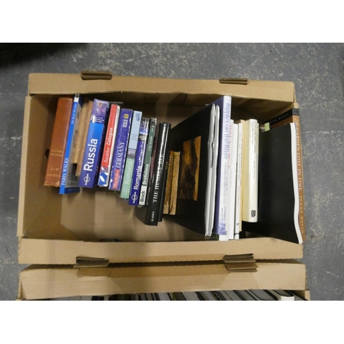 441 - Three boxes of various vintage and modern books.