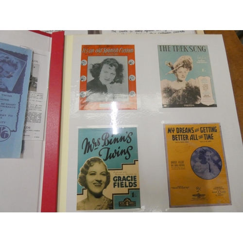 70 - Gracie Fields scrap book