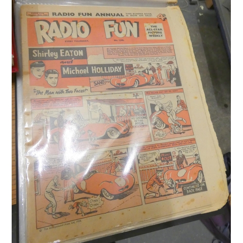 71 - Album of Radio Fun vintage comics.