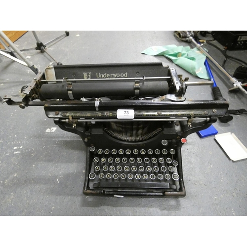 73 - Vintage underwood typewriter