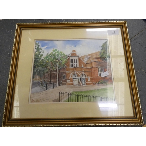 75 - G Findley.Bedford Park.Signed, watercolour.