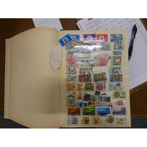 217 - Two albums of World and British stamps.