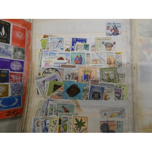 218 - Two albums of various stamps to include Channel Islands.