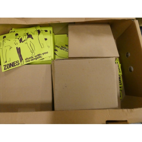 221 - Zones Stuck With You No Angels, two boxes of singles.