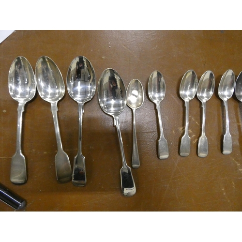 234 - Box of silver flatware.