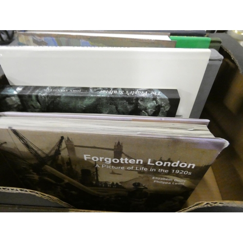 250 - Box of reference books and Forgotten London.