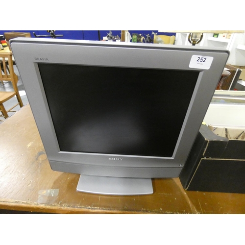 252 - Small Sony portable TV.