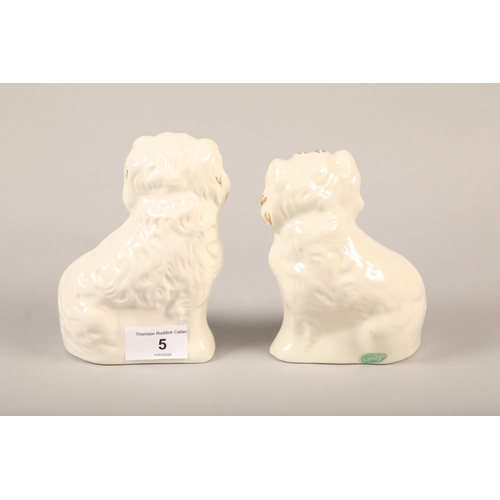 5 - Pair of Beswick dog ornaments, 15 cm high (2)