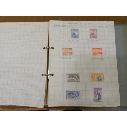 268 - Two small albums of stamps to include Falkland Islands.