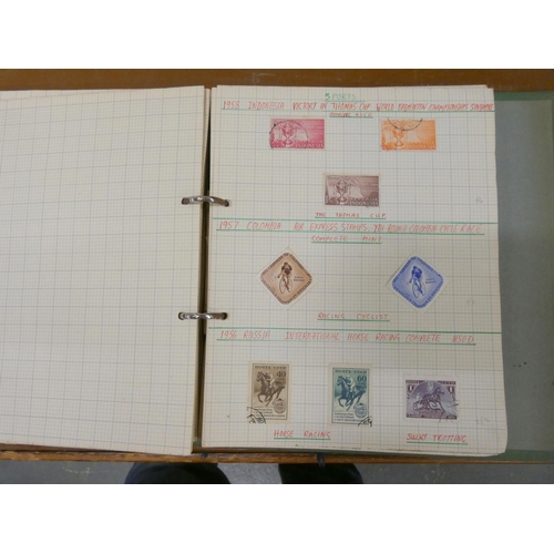 268 - Two small albums of stamps to include Falkland Islands.