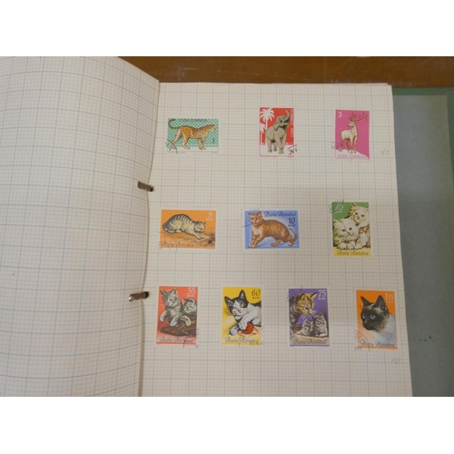 268 - Two small albums of stamps to include Falkland Islands.