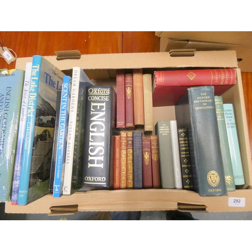 292 - Large box of various vintage books.