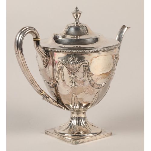 158 - Silver plated coffee pot