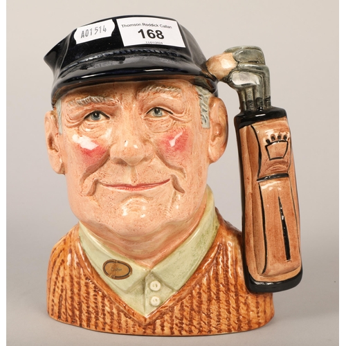 168 - Royal Doulton, 'Golfer' character jug D6623, 22 cm high