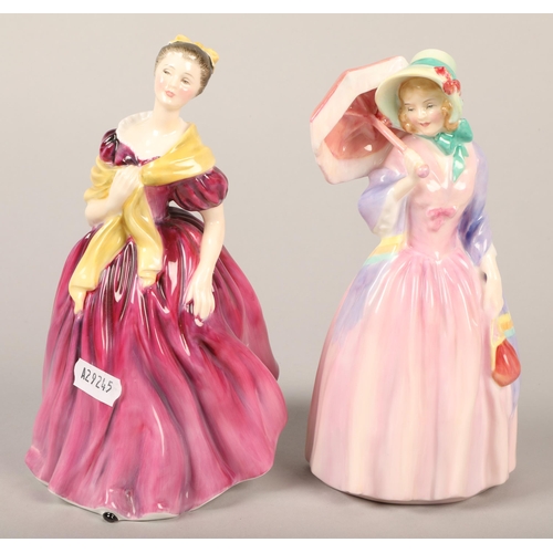 175 - Royal Doulton figures, 'Miss Demure', Royal Doulton 'Adrienne' (2)