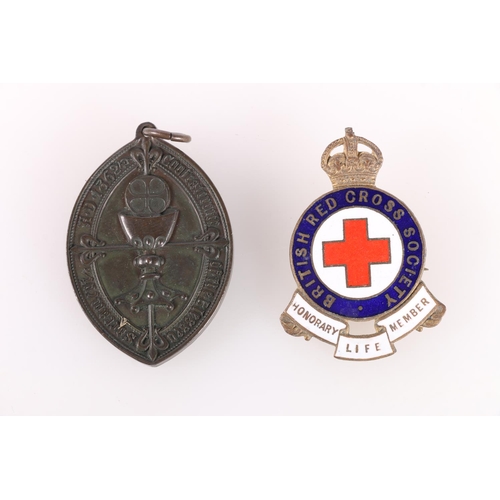 388 - British Red Cross Society medals to include a County of East Lothian enamel medal [23086 HON LADY HO... 