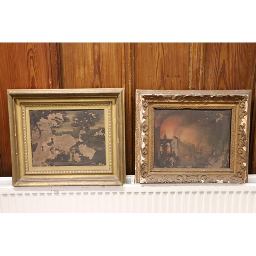 16 - Two 19th century gilt picture frames circa 45cm x 50cm. (2)